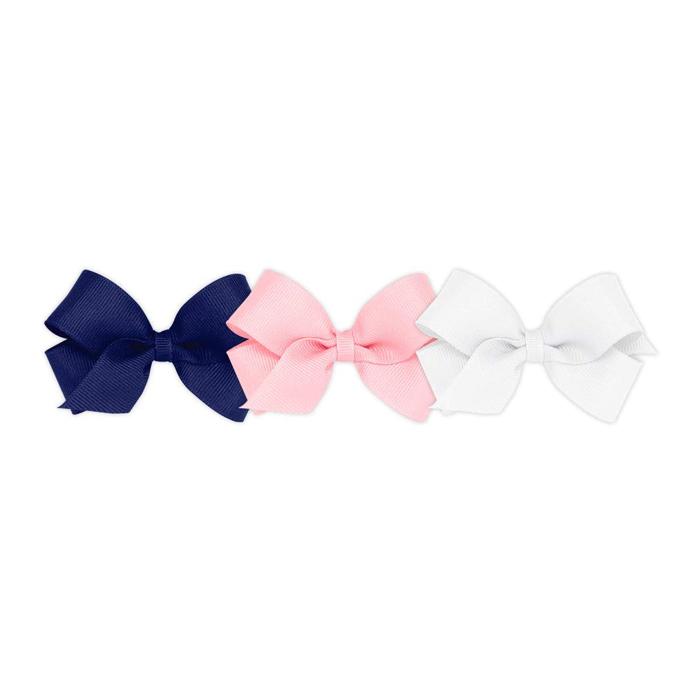 Wee Ones Weestay no-slip hair clip mini white keeps hair in place during activities.