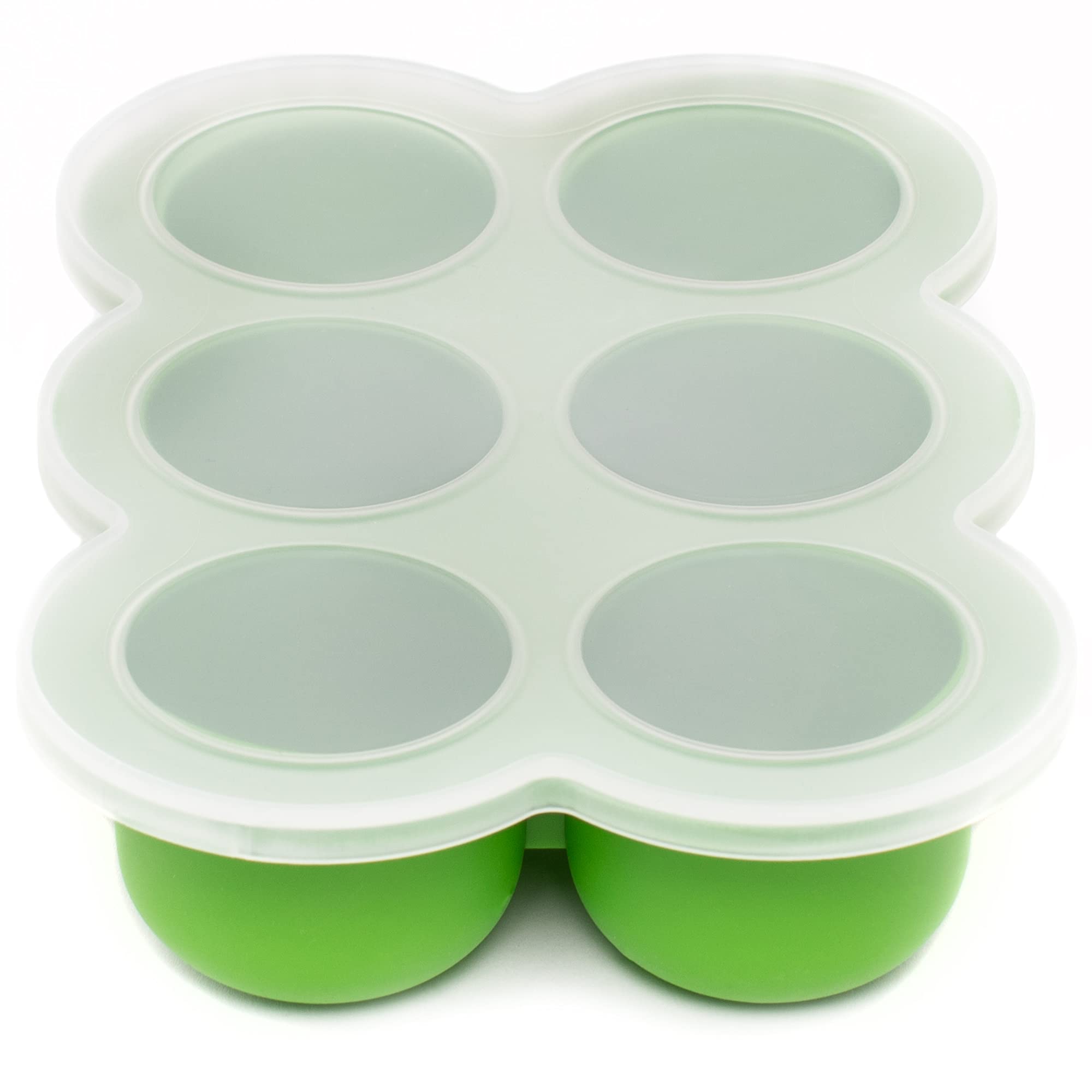 WeeSprout silicone freezer tray closeup—flexible non-stick surface for easy portioning.