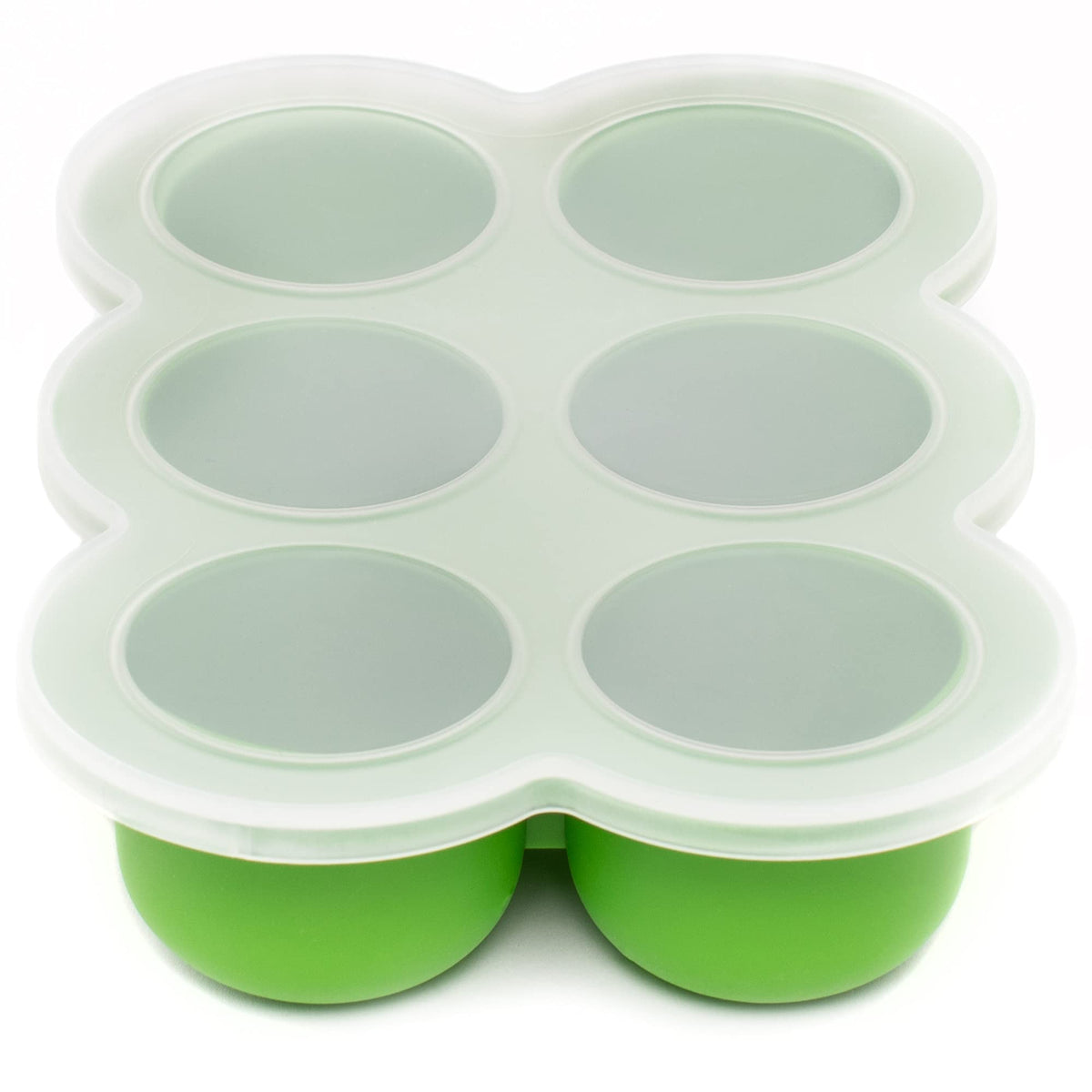 WeeSprout silicone freezer tray closeup—flexible non-stick surface for easy portioning.