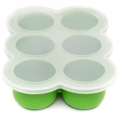 WeeSprout silicone freezer tray closeup—flexible non-stick surface for easy portioning.