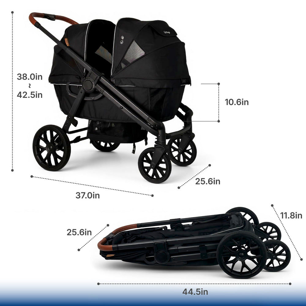 Weego wagon-stroller safety-harness ensures secure supervision on outings