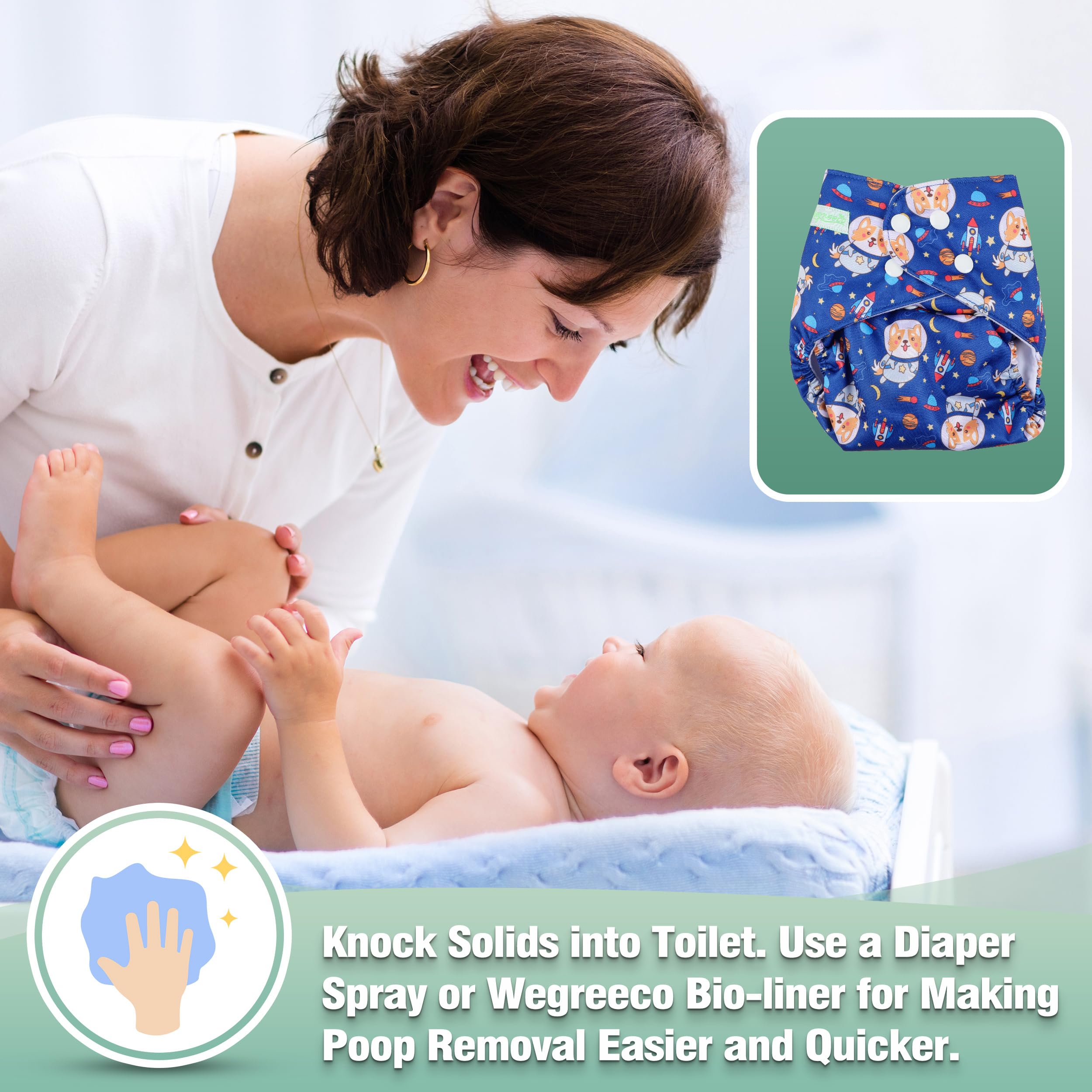 Wegreeco wet bag included for on-the-go storage and packing