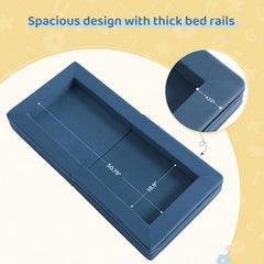 WeeGuruu bed with guardrails ensuring a secure sleep space.