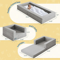WeeGuruu ash sofa mode demonstrates cozy seating on the go.