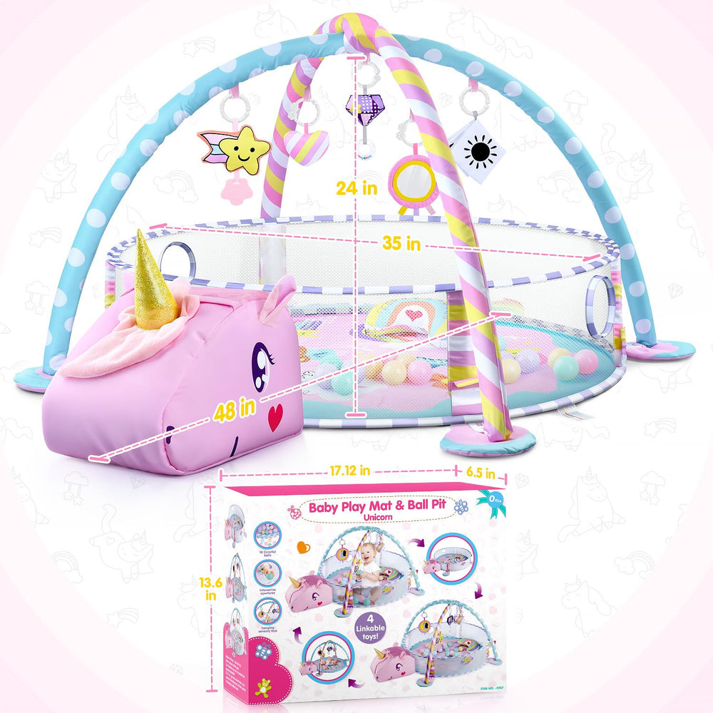 WeeHomm toy-storage unicorn head stores sensory toys after play