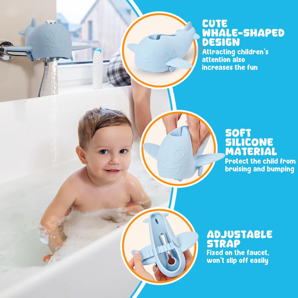 Weeme bath spout cover made of food-grade silicone for easy cleaning and daily hygiene