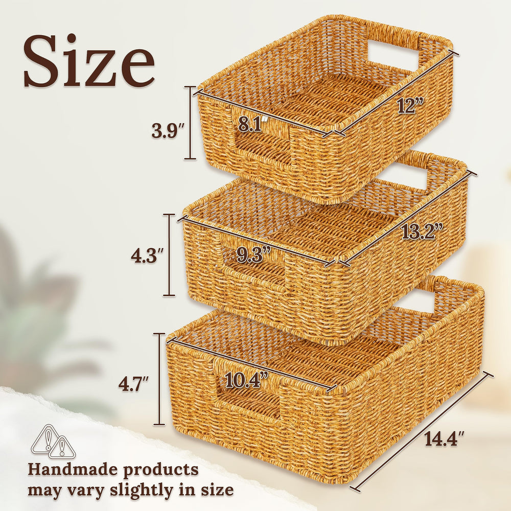 WeeNest Baskets hand-woven amber close-up showing natural texture and durability.