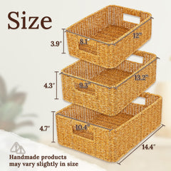 WeeNest Baskets hand-woven amber close-up showing natural texture and durability.