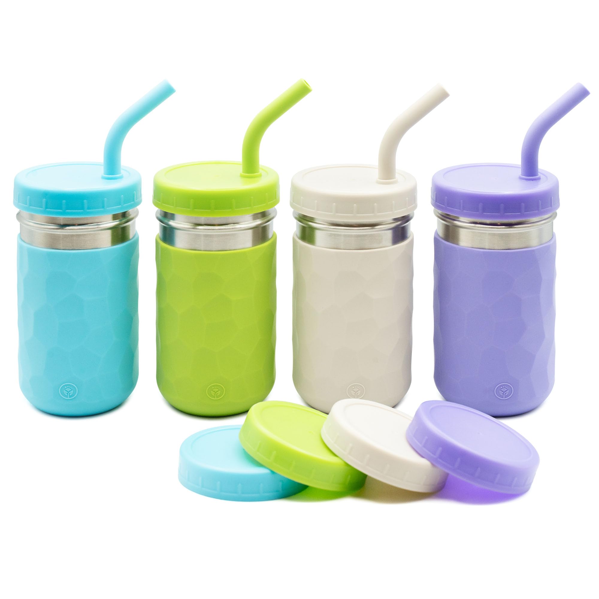 WeeSprout 2-in-1 cups with lids and sleeves promote secure grip and spill resistance for toddlers.