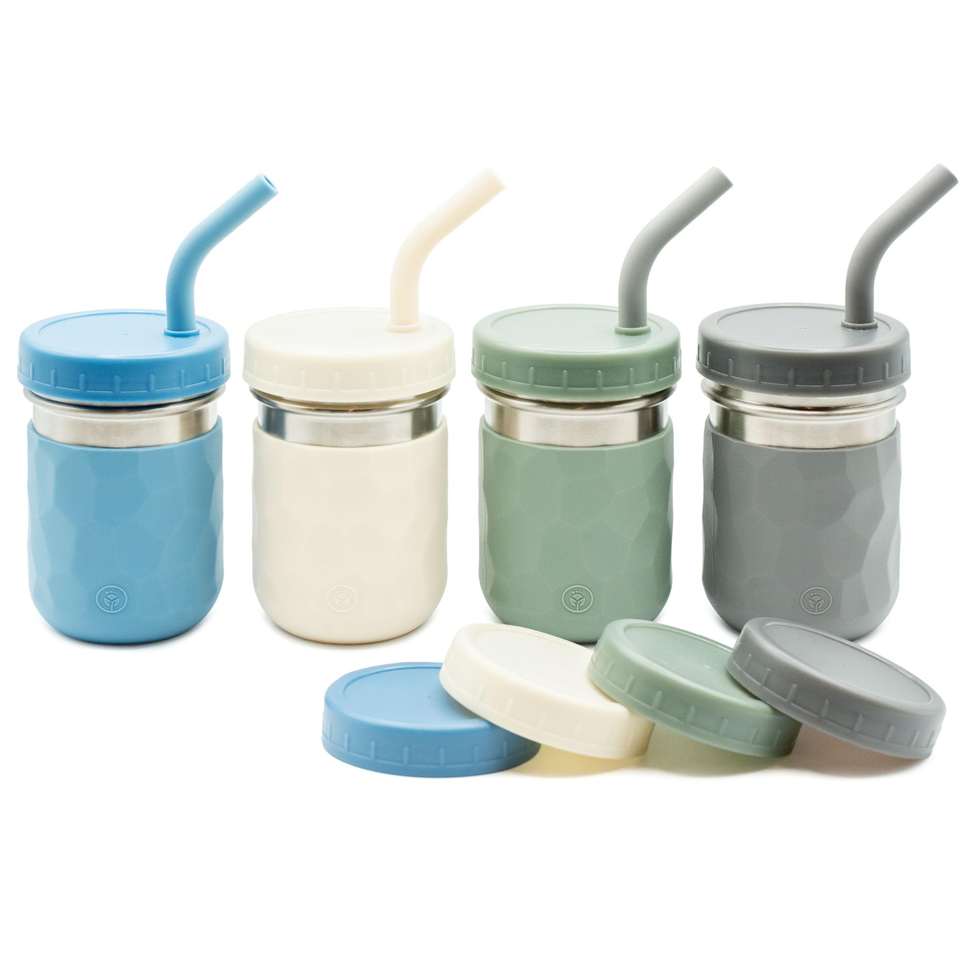 WeeSprout 2-in-1 cups stainless steel cup shows ergonomic size for easy sipping.