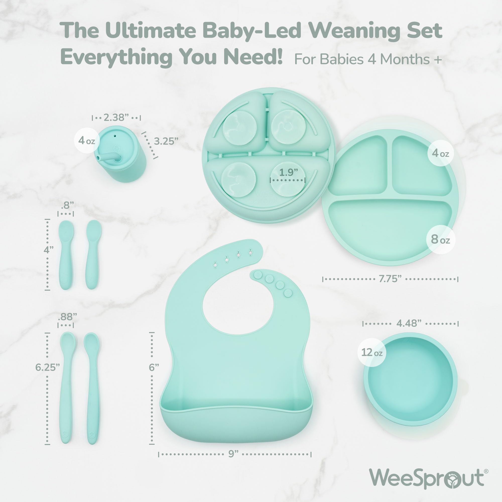 WeeSprout suction bowl with lid keeps leftovers fresh for easy mealtime planning.