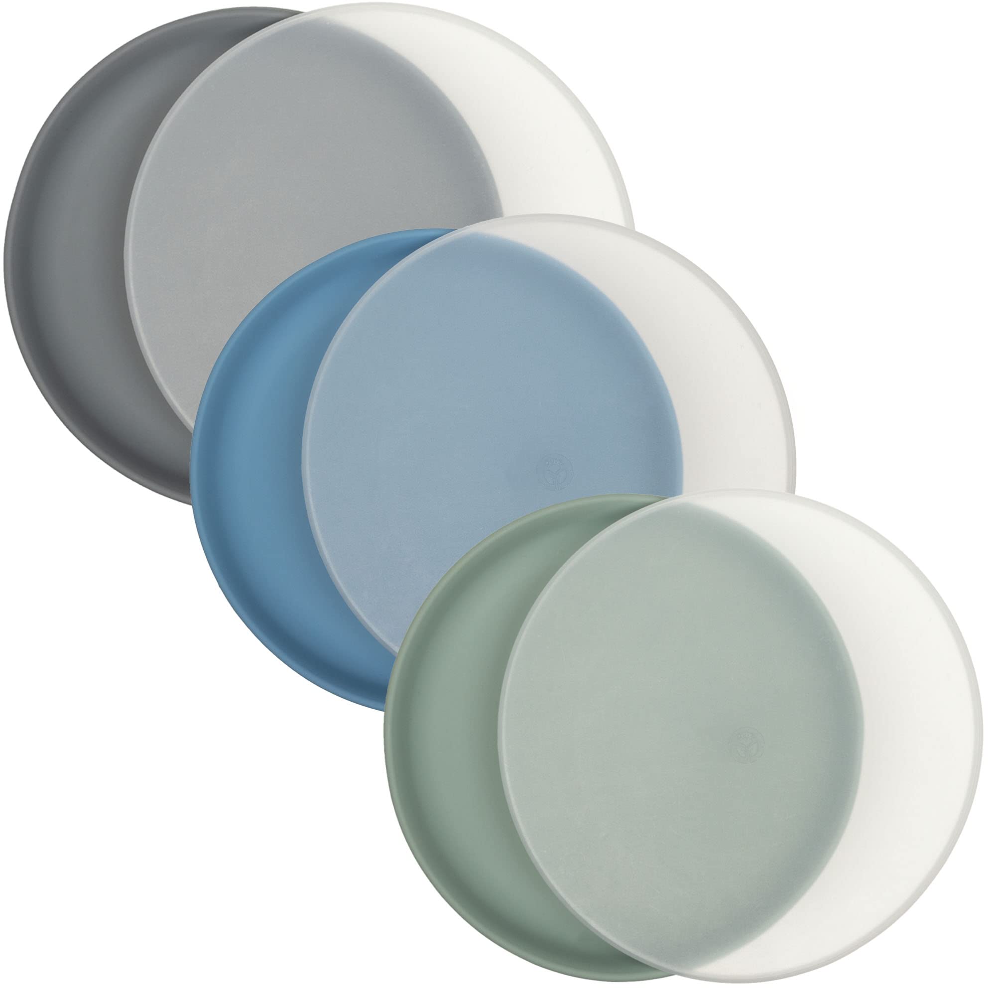 WeeSprout non-suction plate close-up for toddler self-feeding.