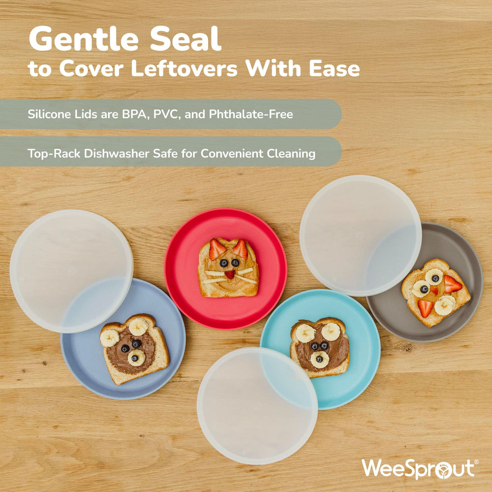 WeeSprout four-piece set highlights versatile family dinnerware for small portions