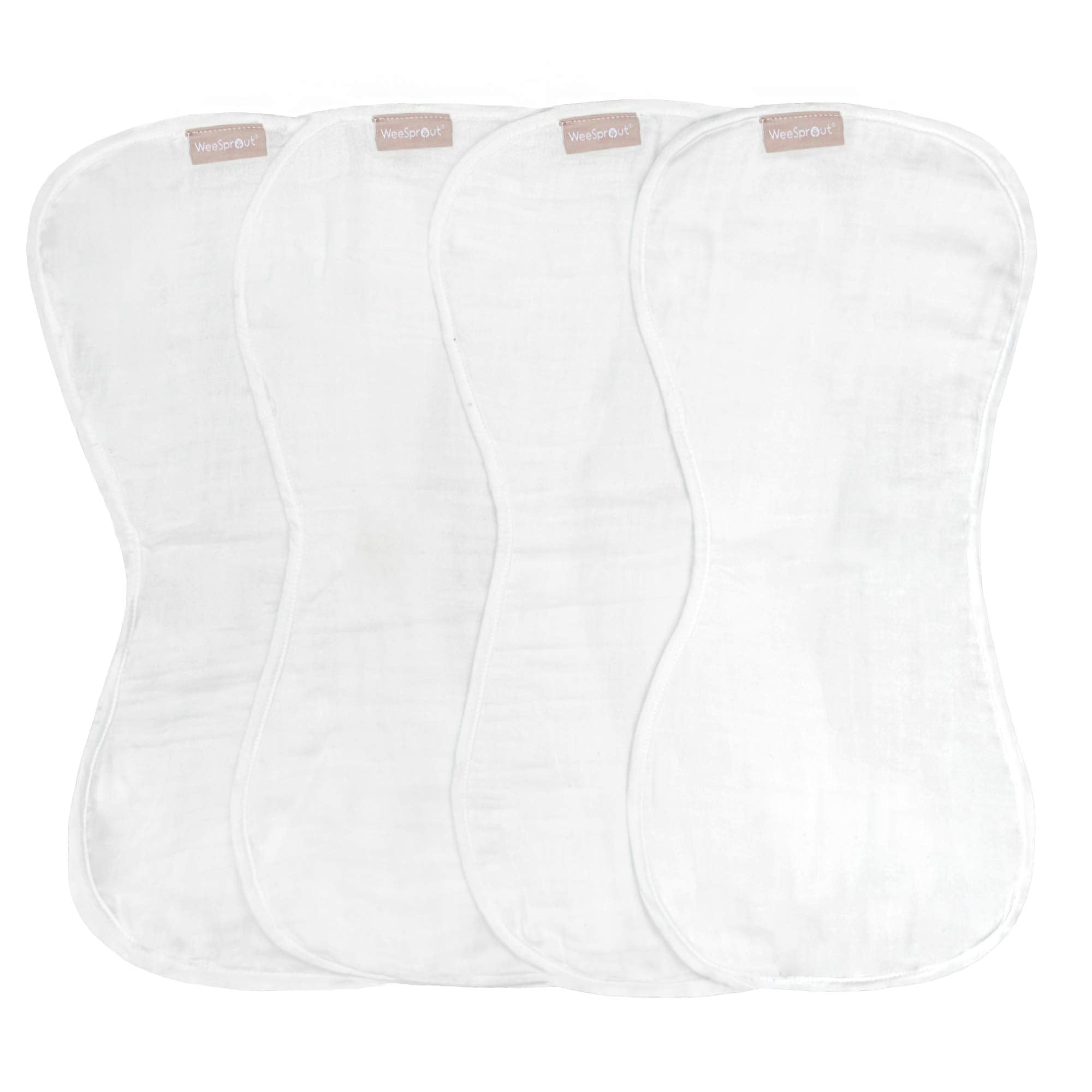 WeeSprout burp cloths four-layer absorbency keep outfits dry during feedings