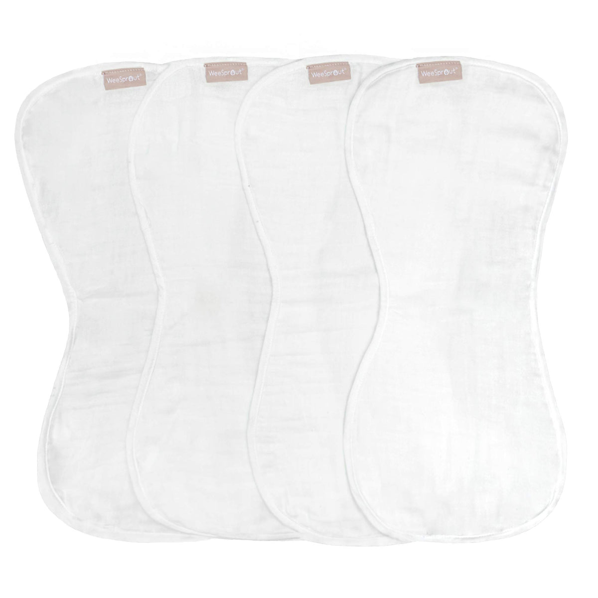 WeeSprout burp cloths four-layer absorbency keep outfits dry during feedings