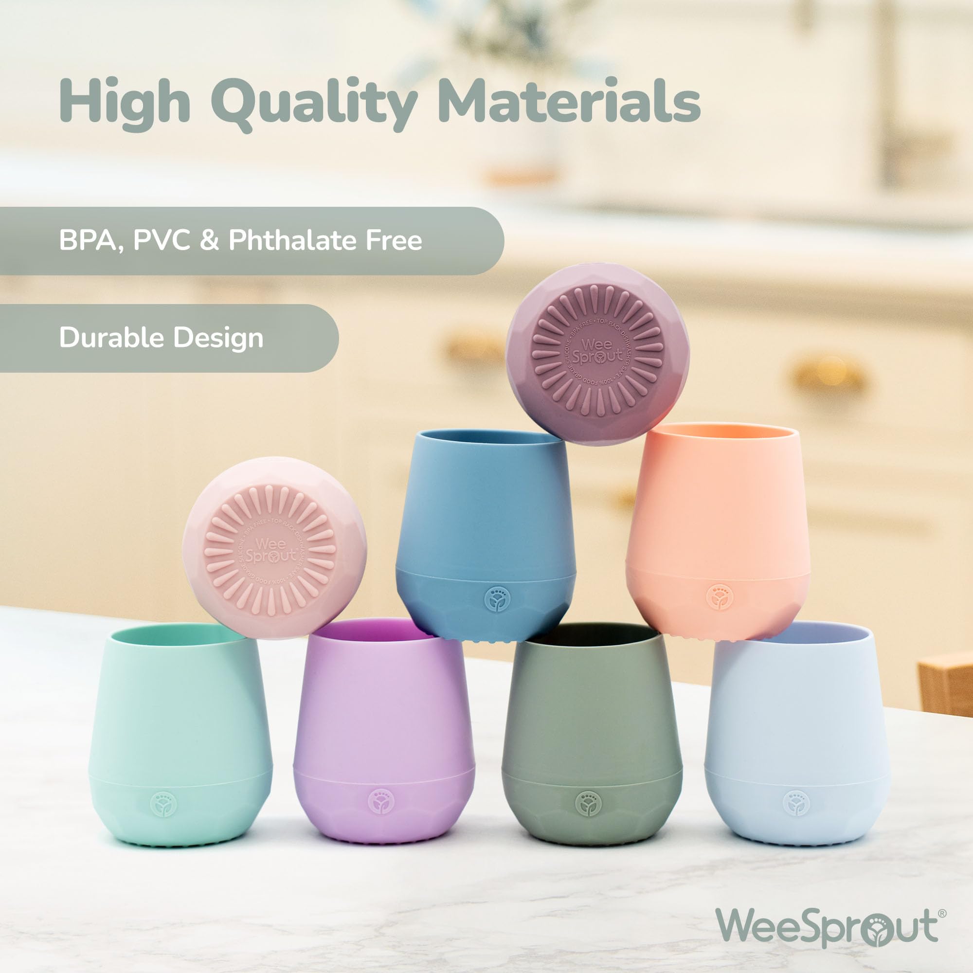 WeeSprout dishwasher-safe clean makes post-meal cleanup quick and simple.