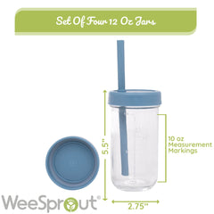 WeeSprout extra-large silicone straws for thicker smoothies
