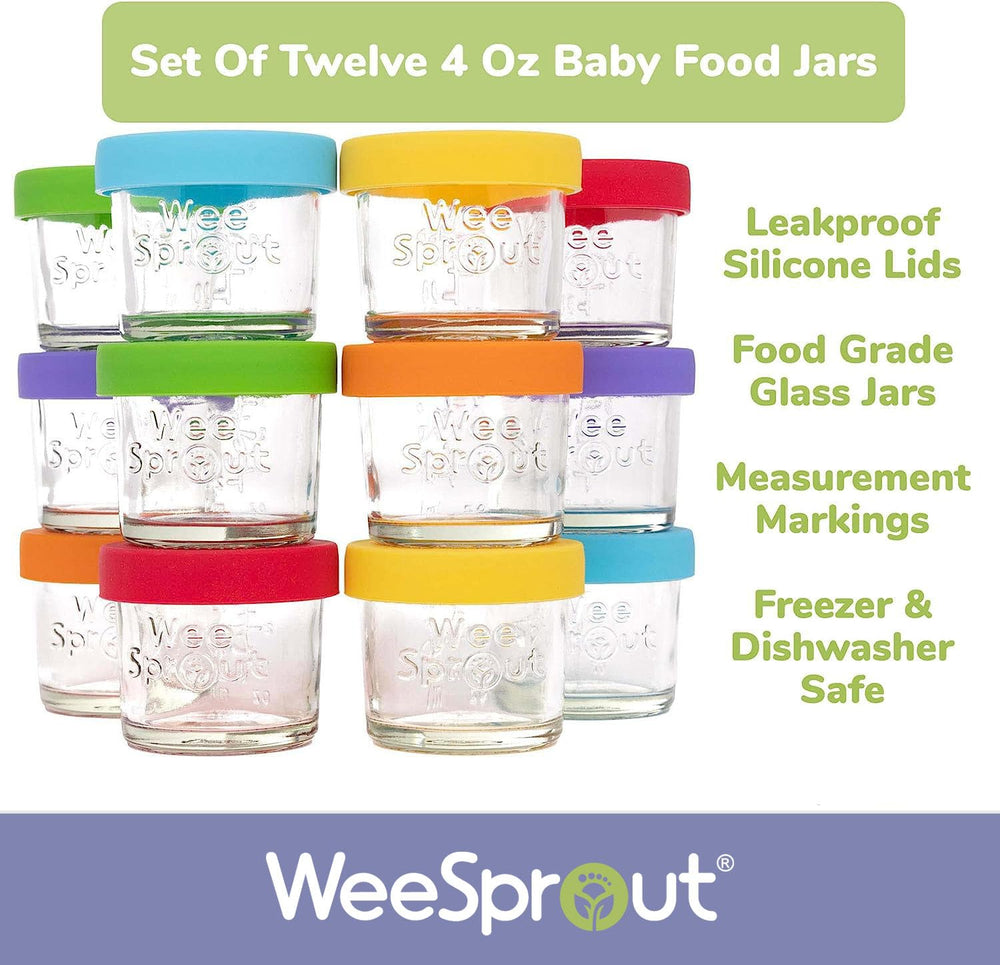 WeeSprout freezer safe jar ideal for long term baby food storage