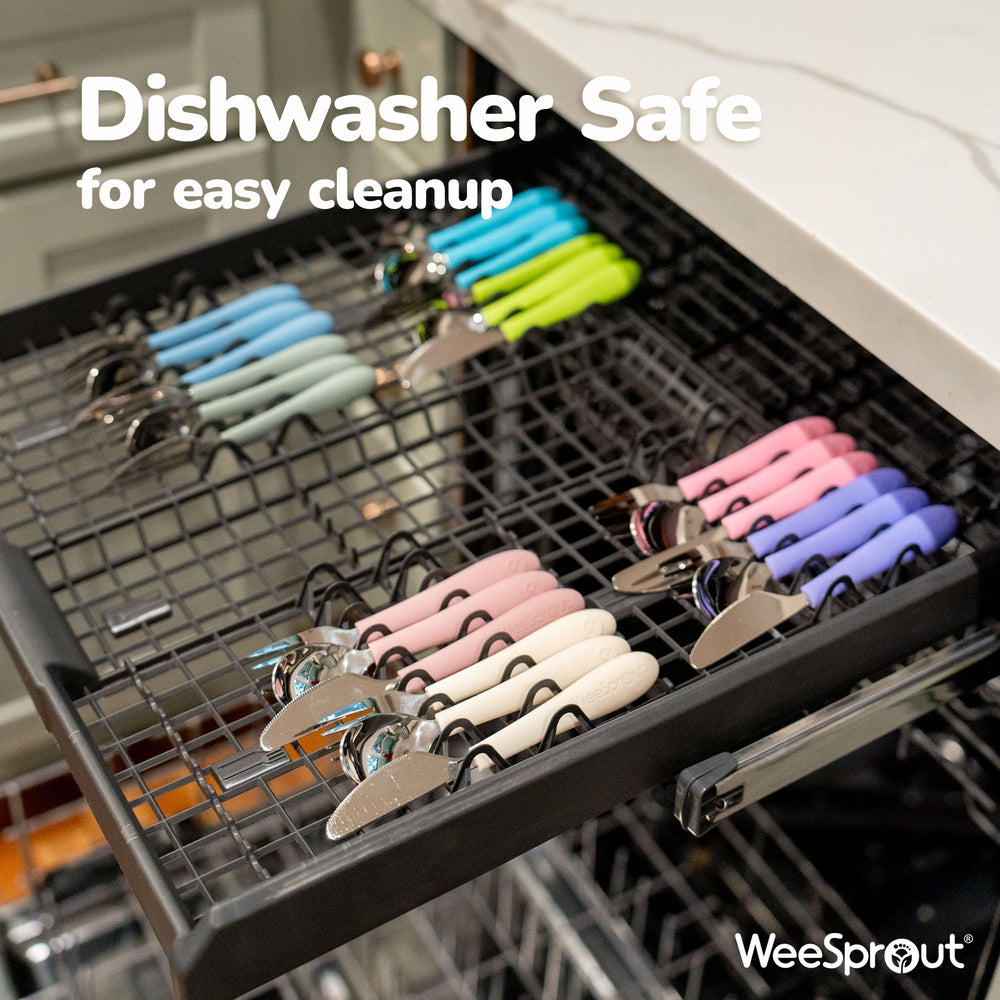 WeeSprout kid-grip closeup emphasizes silicone handles that feel secure and non-slip.