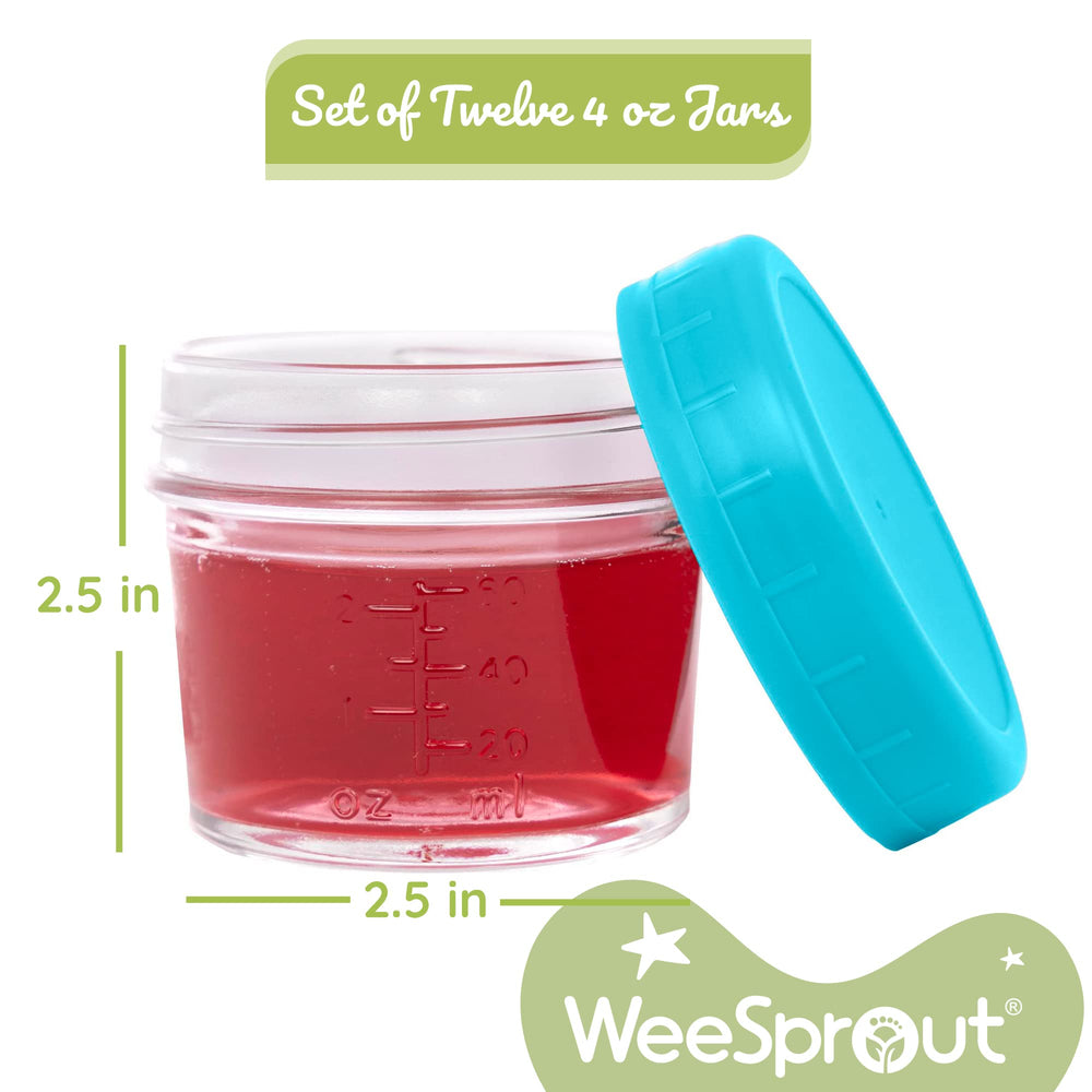 WeeSprout multi-use jar stores breast milk and purees.