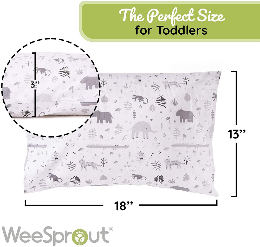 WeeSprout pillowcases organic cotton two-pack for breathable protection
