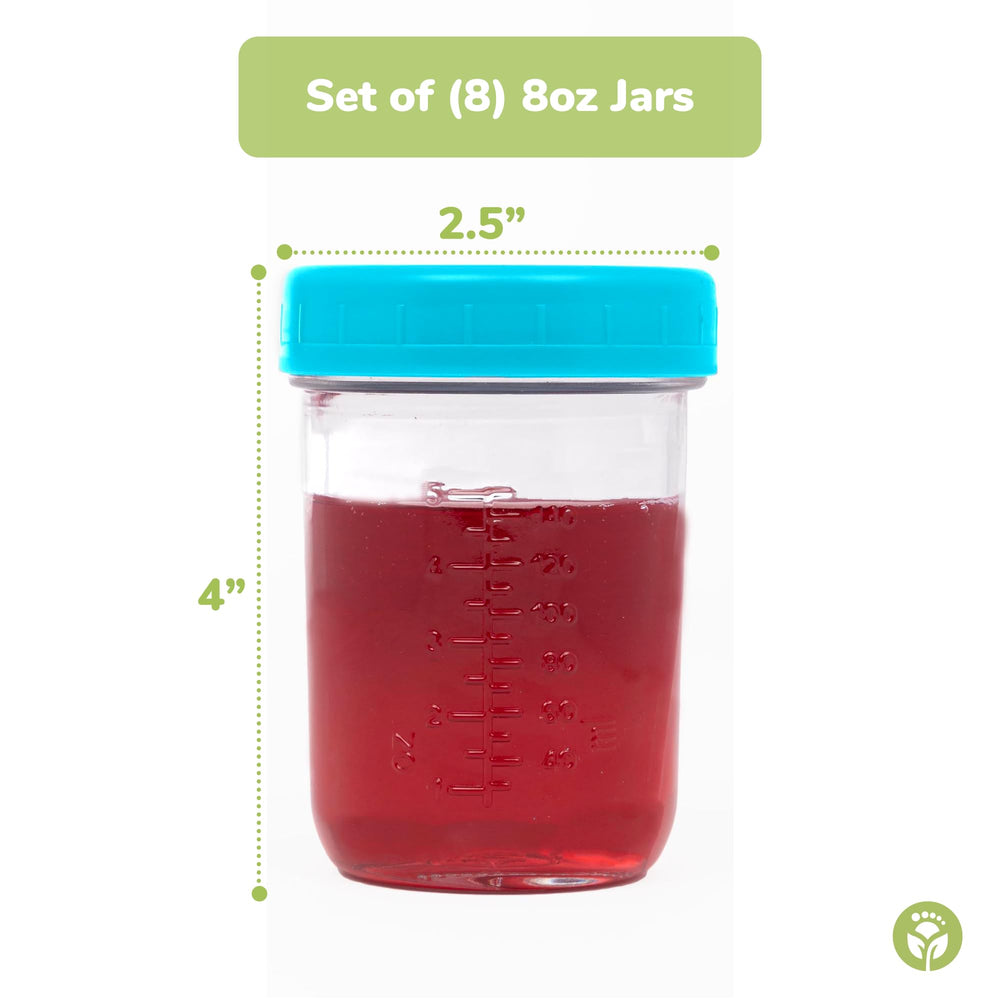 WeeSprout microwave and freezer safe jars ready for quick reheats.