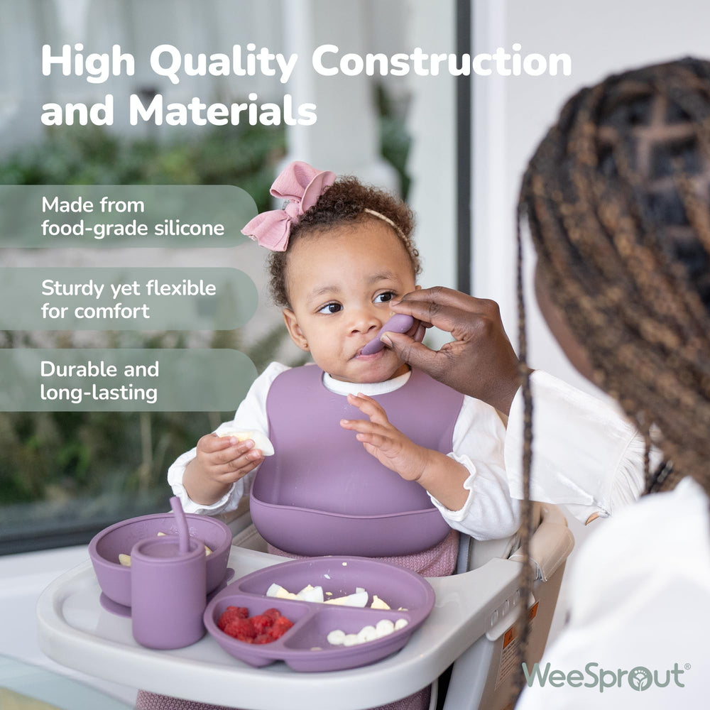 WeeSprout shorter-length design prevents spoons going too deep