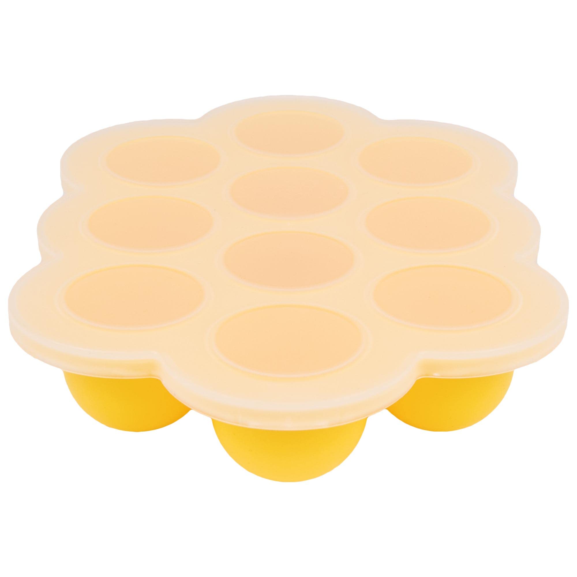 WeeSprout silicone freezer tray closeup shows flexible non-stick surface for easy release
