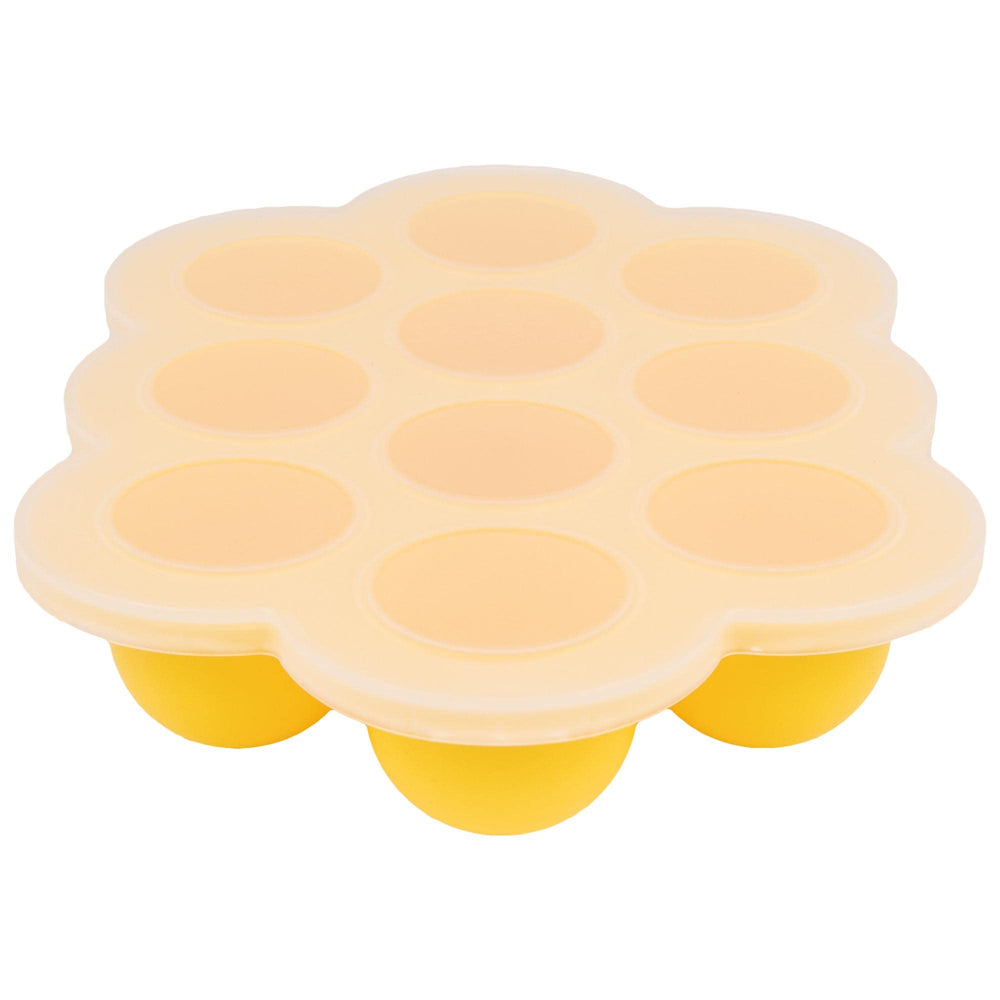 WeeSprout silicone freezer tray closeup shows flexible non-stick surface for easy release