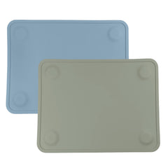 WeeSprout silicone suction placemat on table keeps meals mess-free for kids.