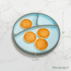 WeeSprout divided design keeps foods separate for picky eaters