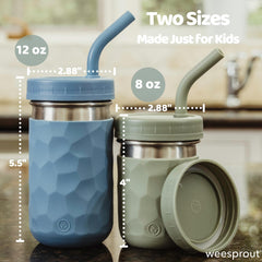 WeeSprout stainless steel kid cups offer durable bite-friendly build for growing drinkers