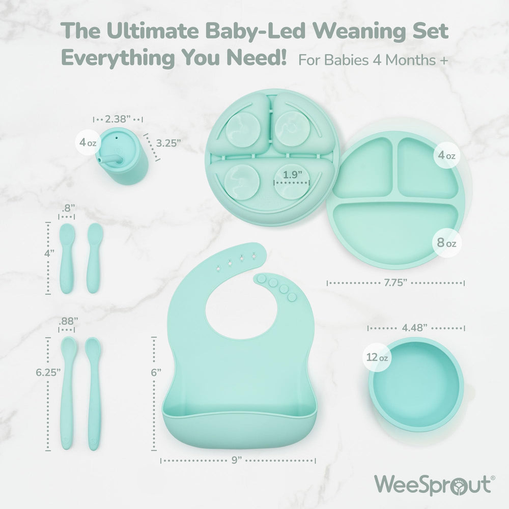 WeeSprout suction bowl with lid demonstrates easy cleanup and safe leftovers storage.