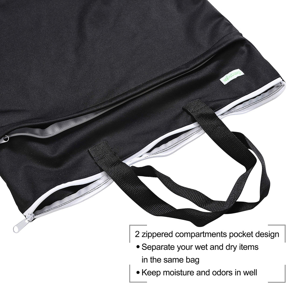 Wegreeco large diaper bag capacity holds 20-25 diapers.