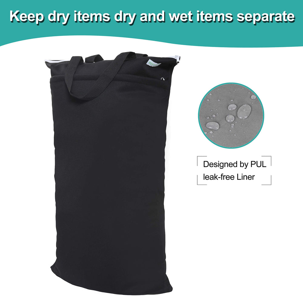 Wegreeco hanging bag folded for compact travel space.