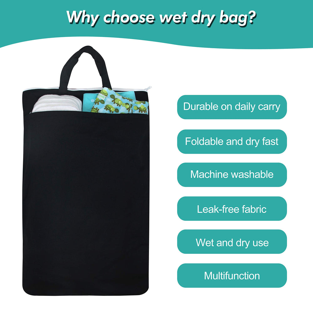 Wegreeco wet-dry bag for laundry or travel with damp items.