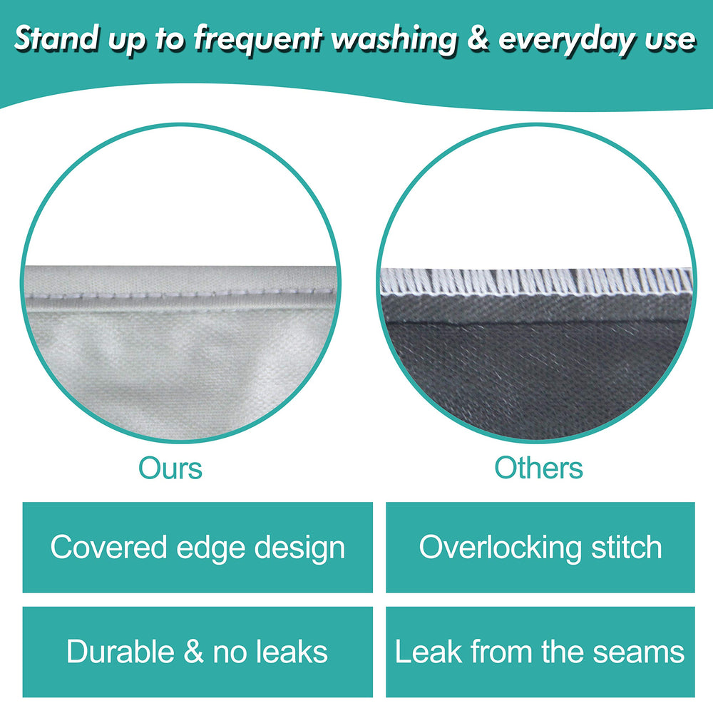 Wegreeco large bag wet pocket open demonstrating dual-compartment design.