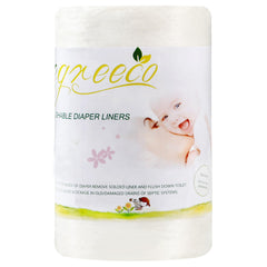 Wegreeco unscented diaper liners roll shown for quick changes and easy disposal.