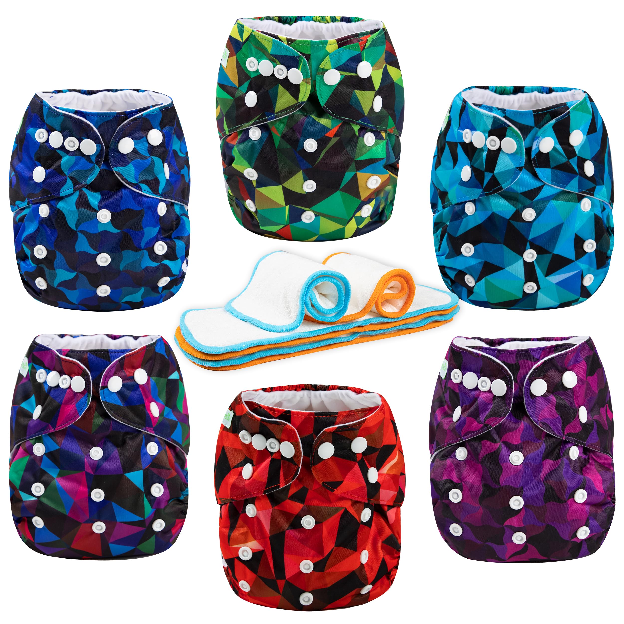 Wegreeco 4-layer inserts close-up—high absorbency for dry, comfortable babies