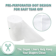 Wegreeco chlorine-free cloth diaper liner pack highlights gentle protection.
