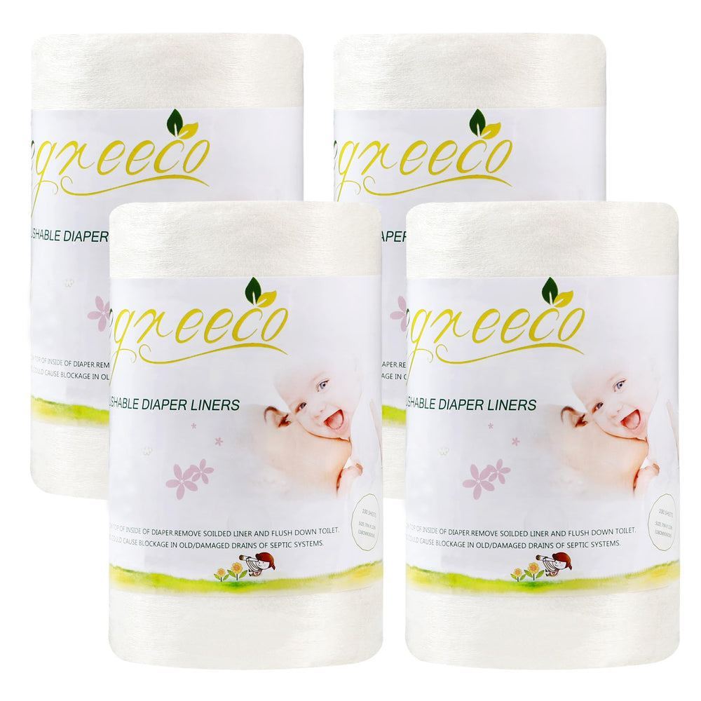 Wegreeco diaper liner size 7x12 inch — fits standard diapers for versatile use