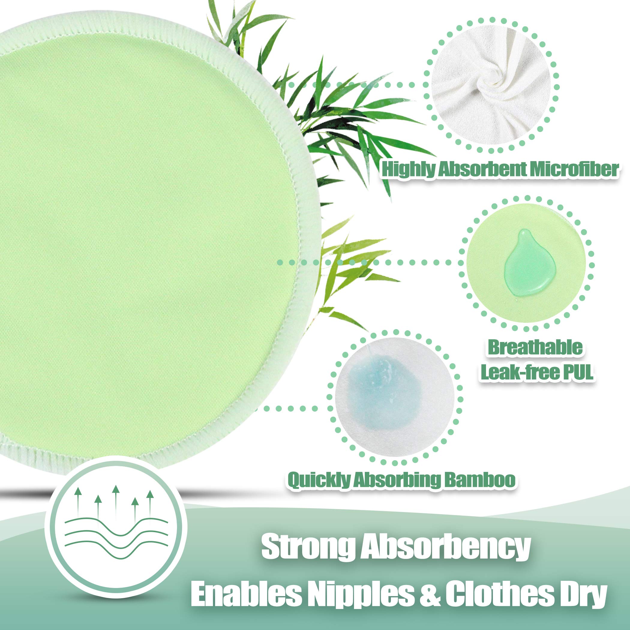 Wegreeco nursing pads reusable and washable for eco-friendly saving