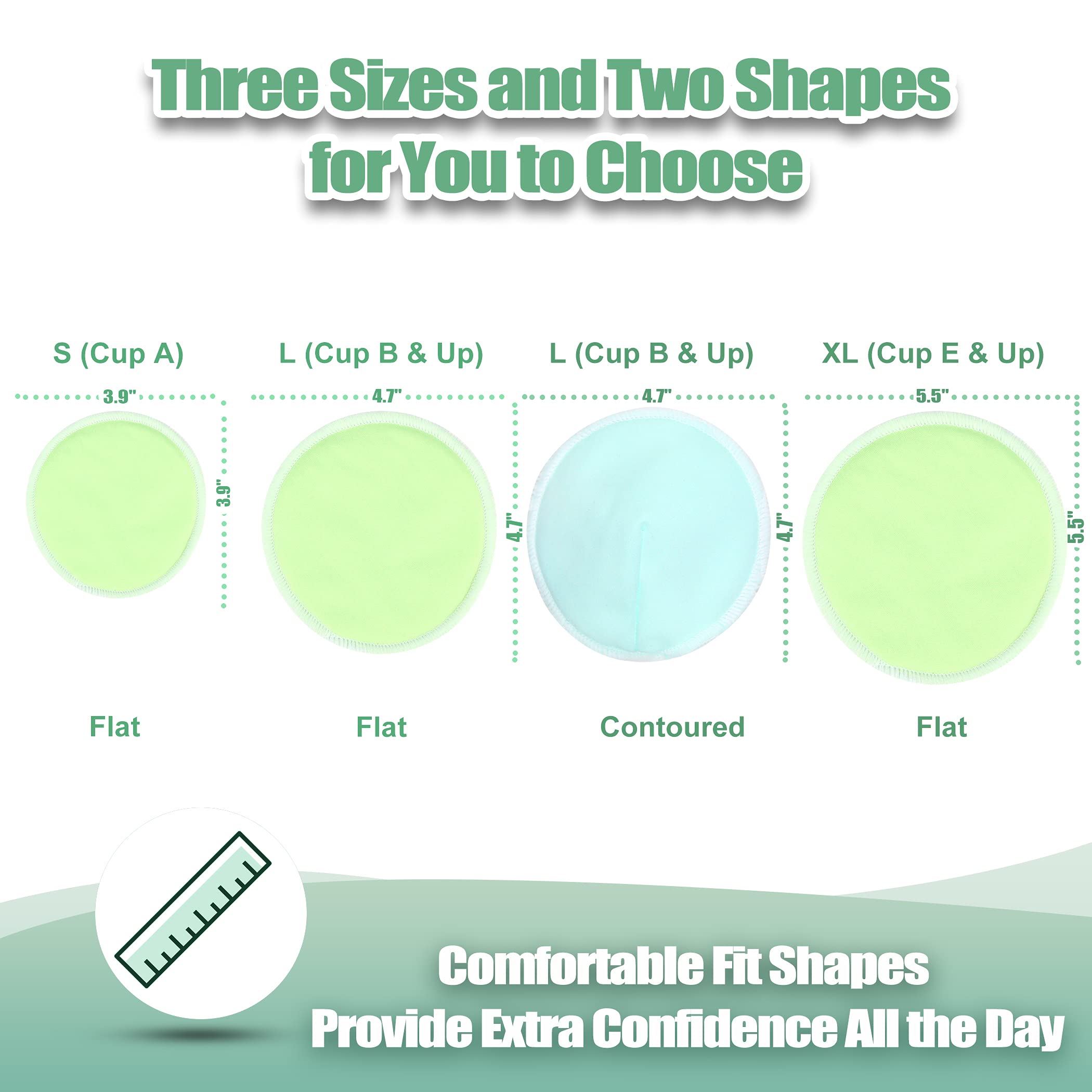 Wegreeco nursing pads outer TPU layer keeps moisture off clothes