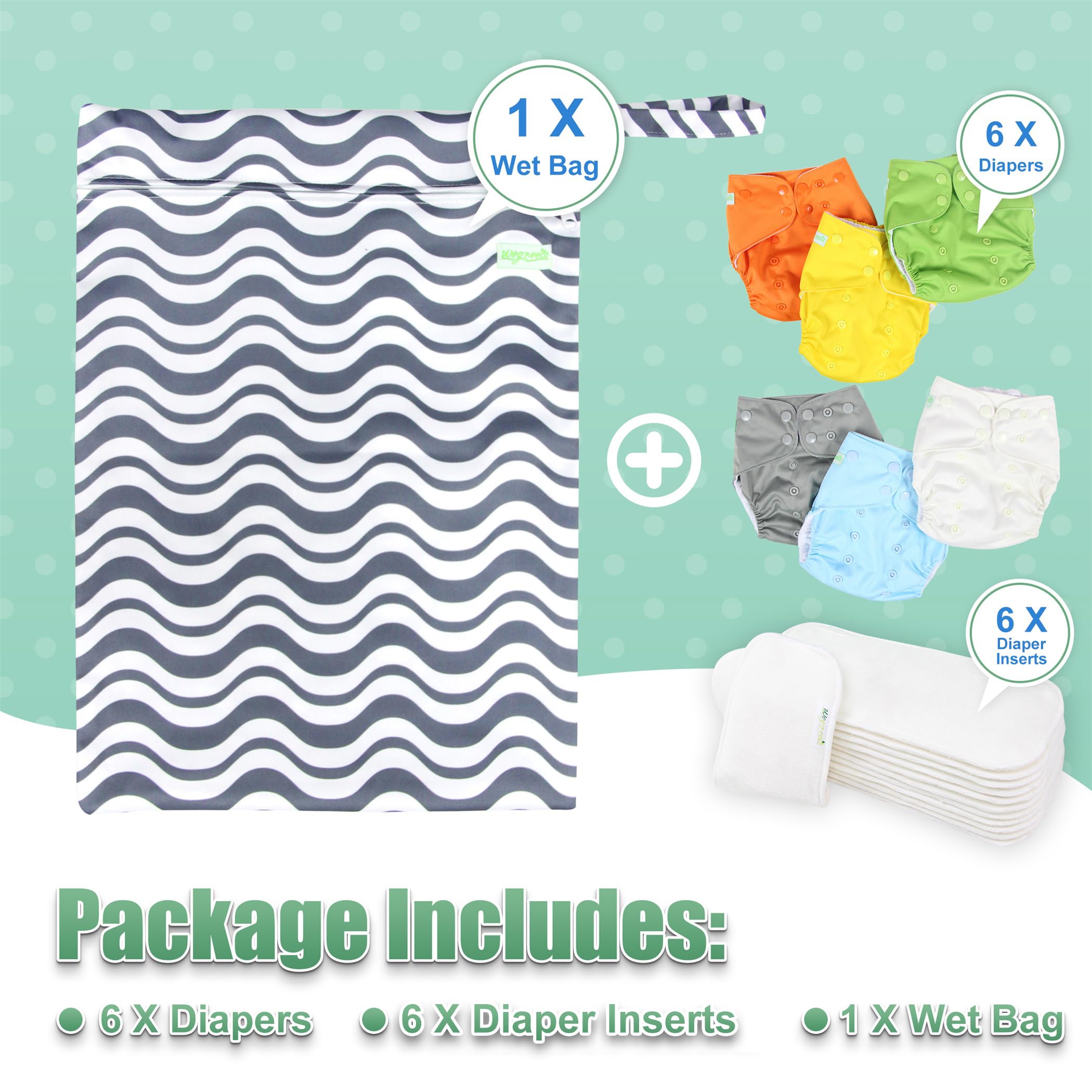 Wegreeco one-size snaps adjust from small to large fits.