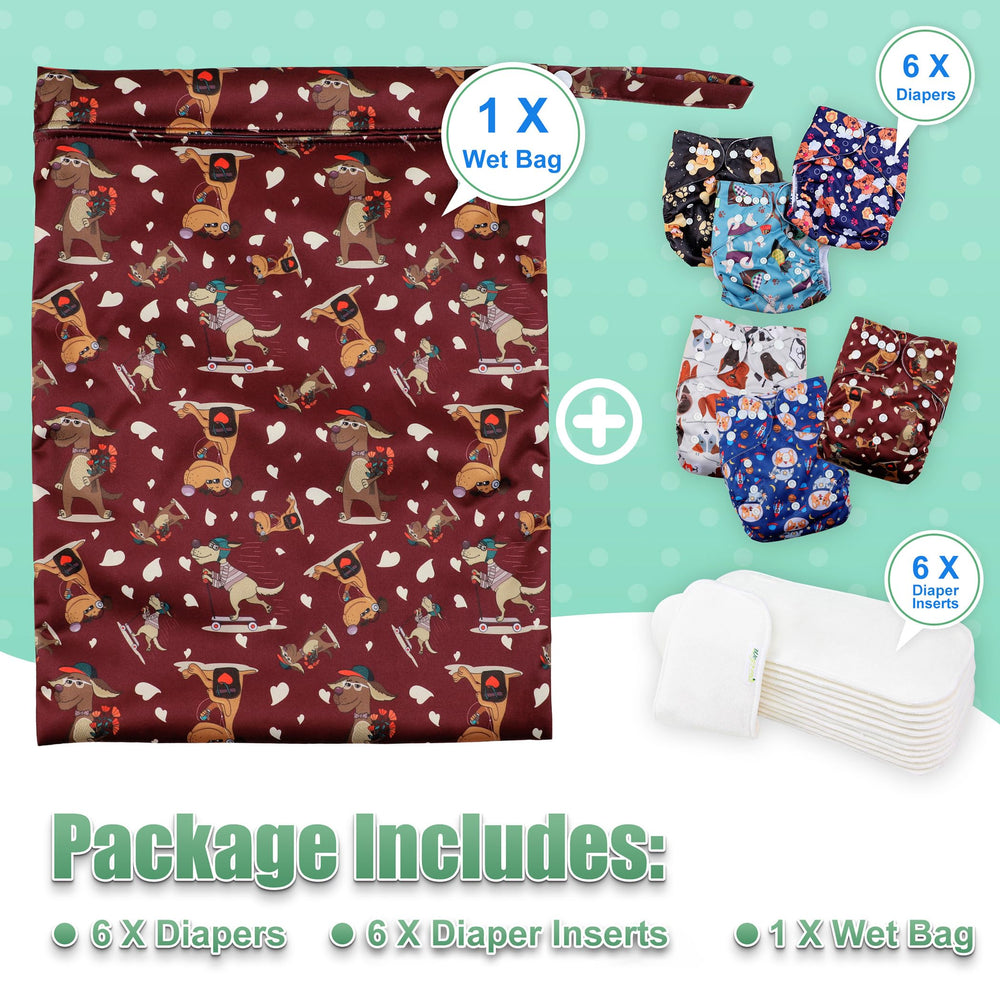 Wegreeco variety prints image highlights cute patterns for boys and girls.