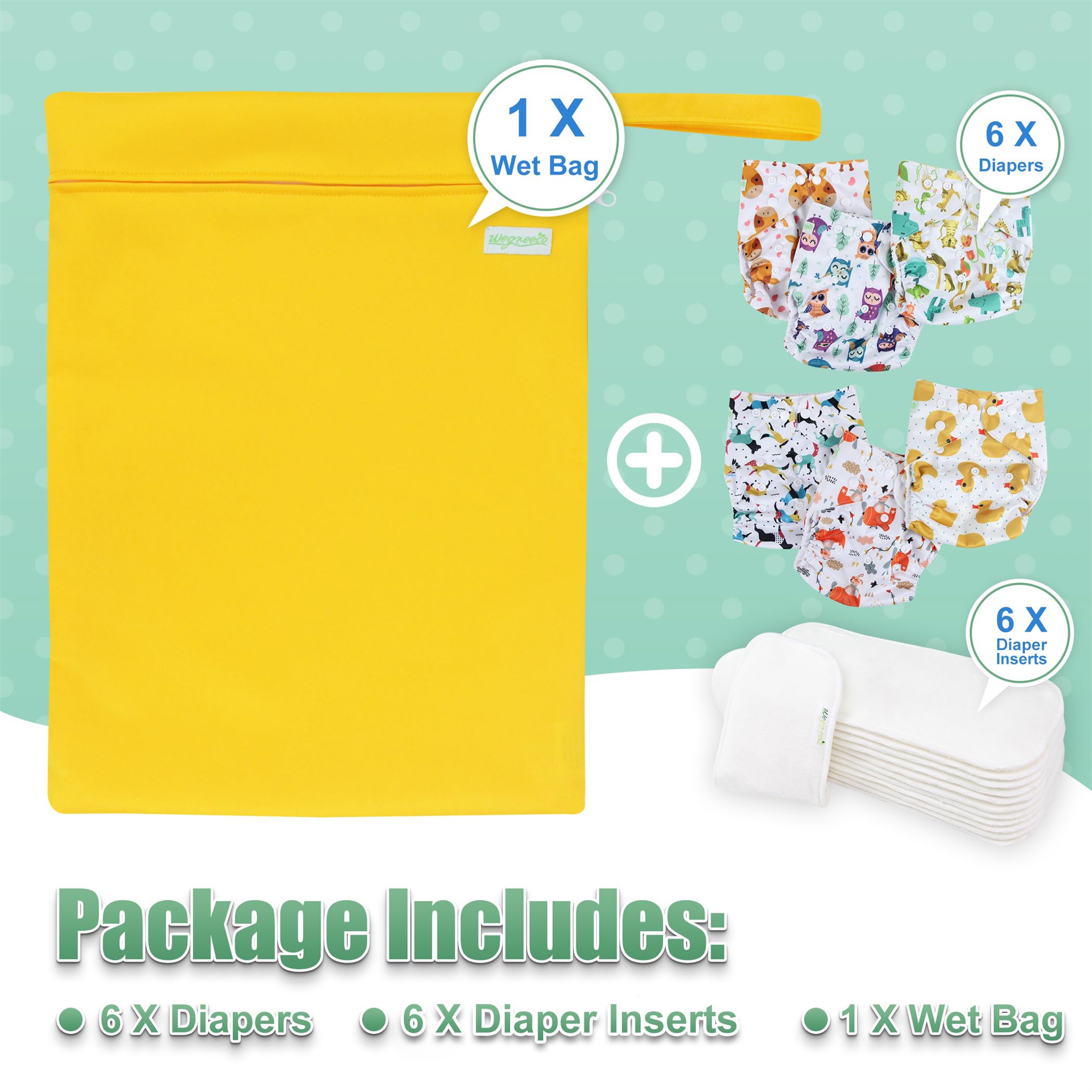 Wegreeco reusable cloth diapers promote eco-friendly, long-term diapering for families.