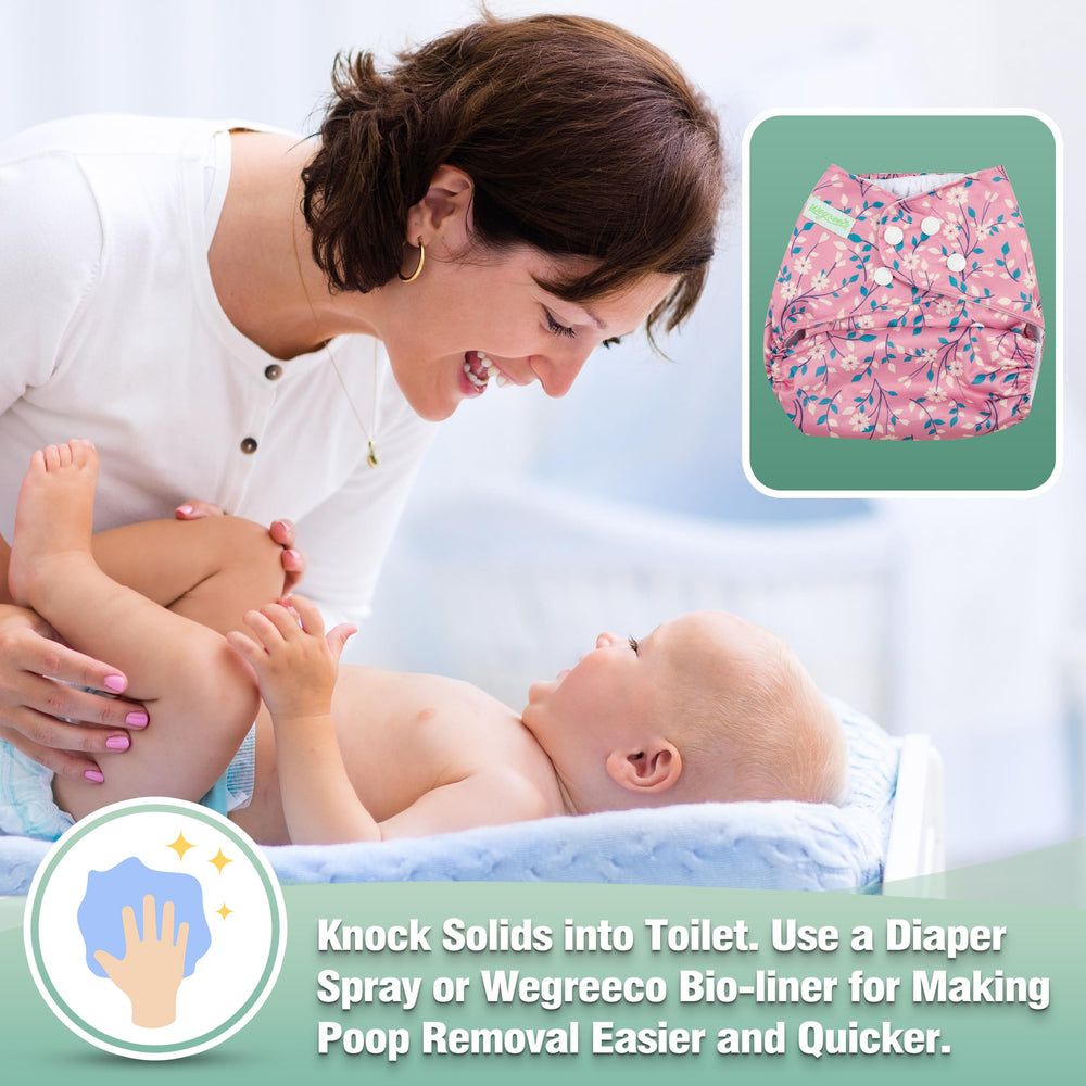 Wegreeco reusable cloth diapers help families reduce waste and simplify laundry routines.
