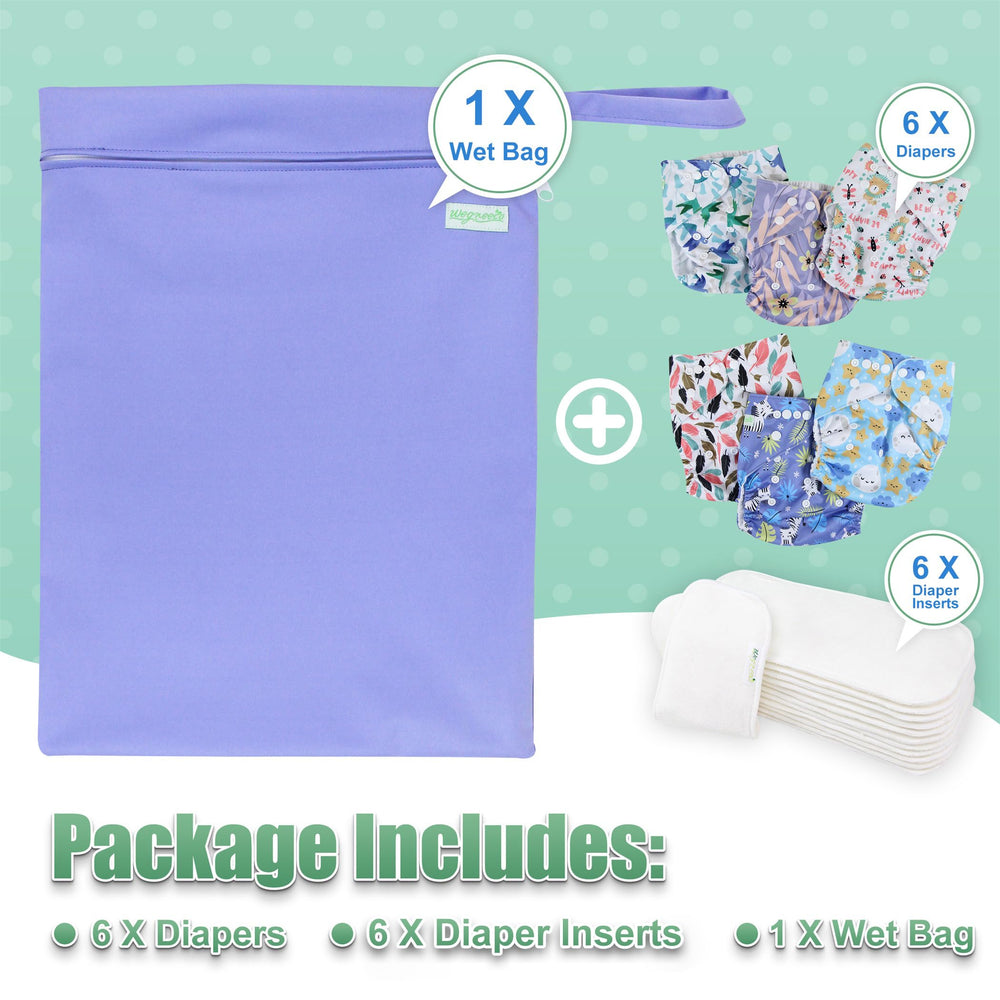 Wegreeco soft exterior with breathable PUL helps prevent leaks and keeps skin dry.
