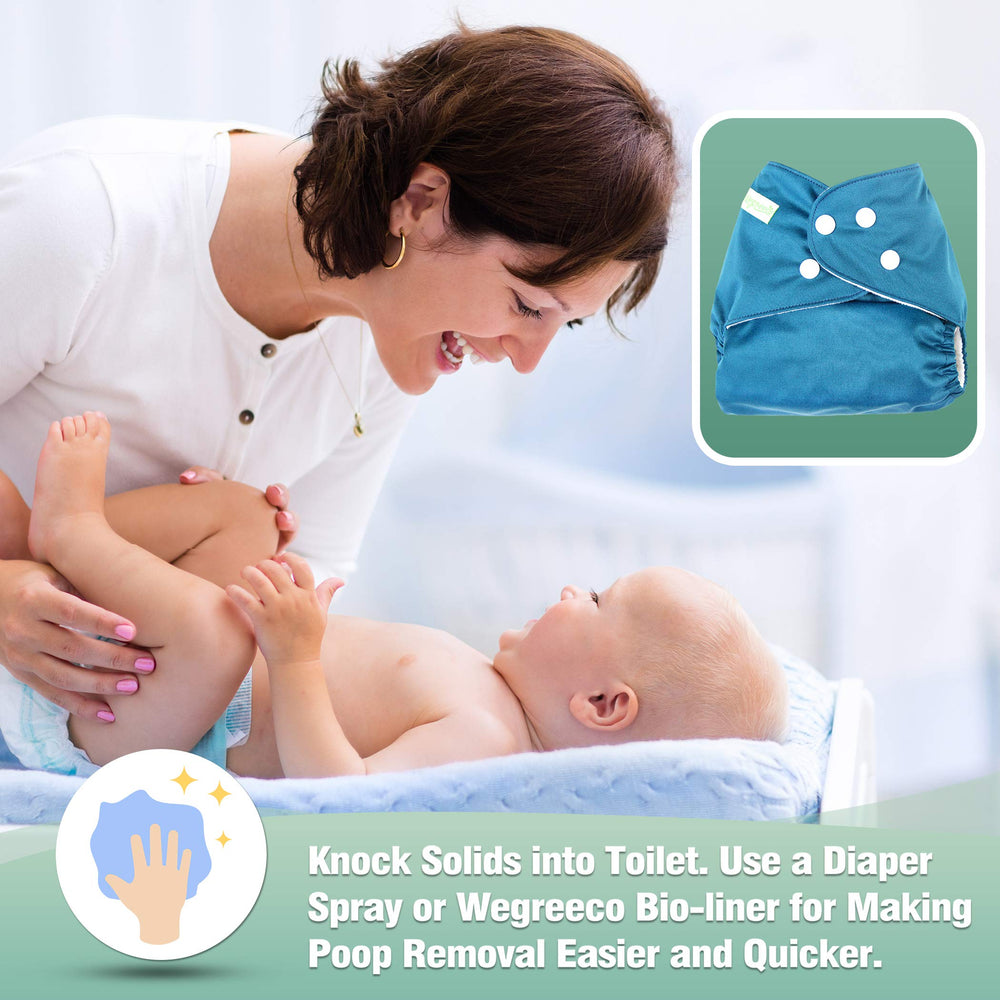 Wegreeco soft PUL fabric close-up highlights breathable, leak-resistant outer layer