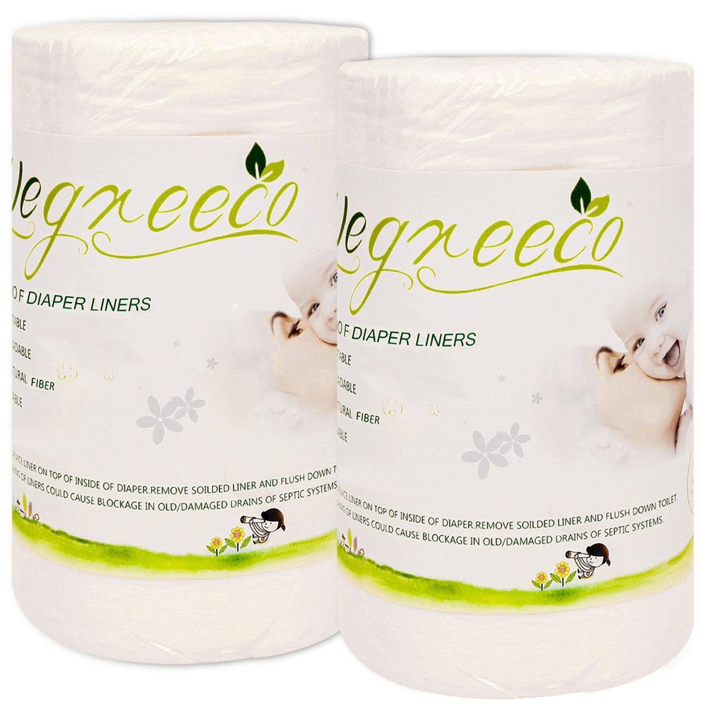 Wegreeco unscented diaper liners roll overview for quick changes.